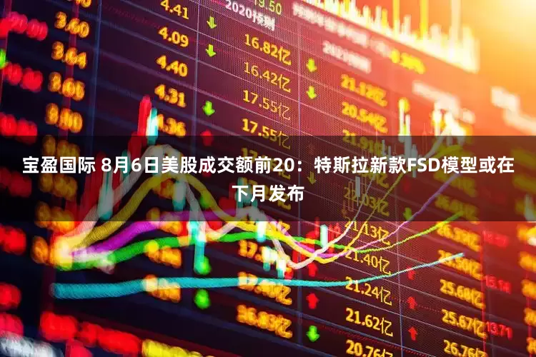 宝盈国际 8月6日美股成交额前20：特斯拉新款FSD模型或在下月发布